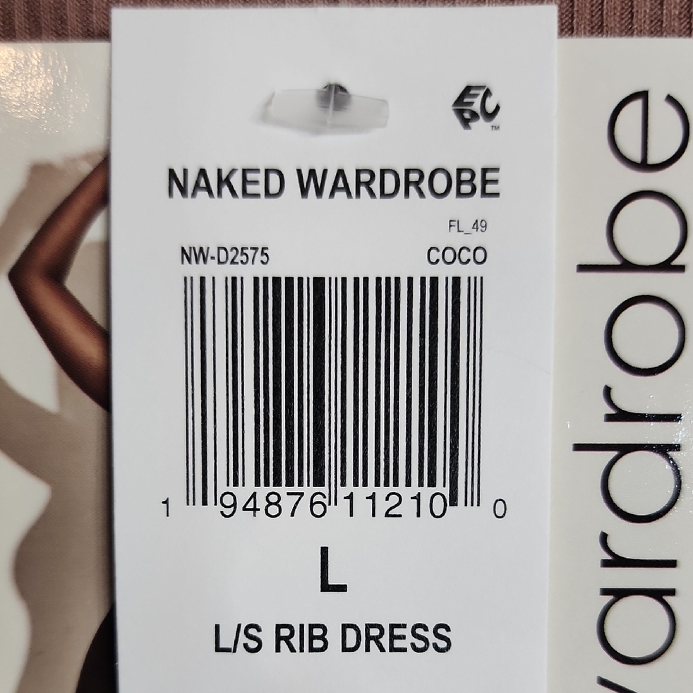Naked Wardrobe Mauve Long Sleeve Dress - Picture 6 of 6